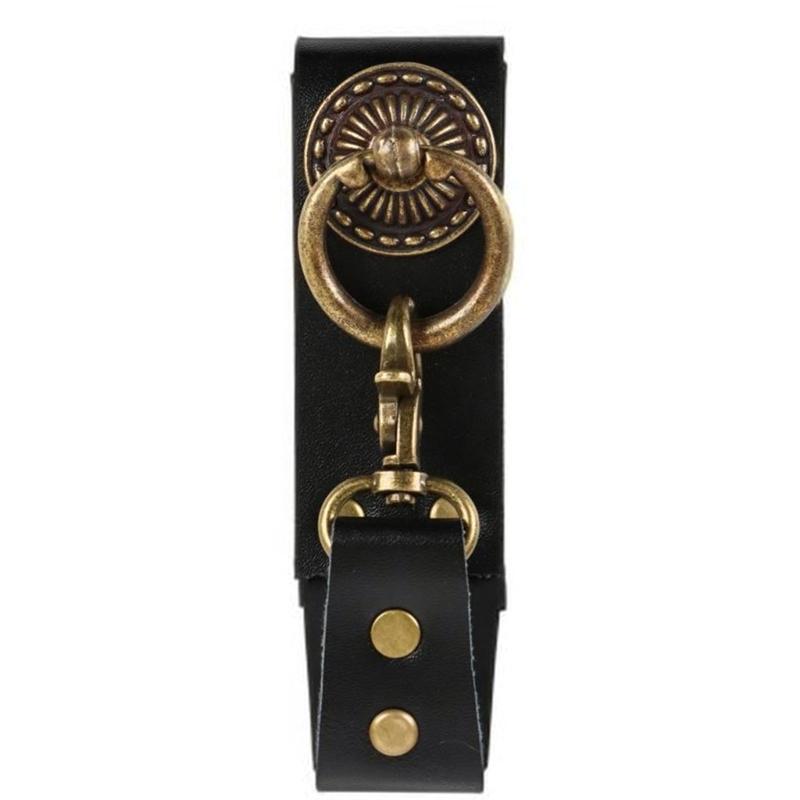 Historical Reenactment PU Leather Belt Buckle With Antique Finish For Cosplay Event And Theme Parties