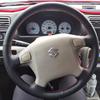 For Suzuki Jimny 1999-2005 Ized Car Steering Wheel Cover Hand Stitched Wear Resistant Grey Leather Car Interior