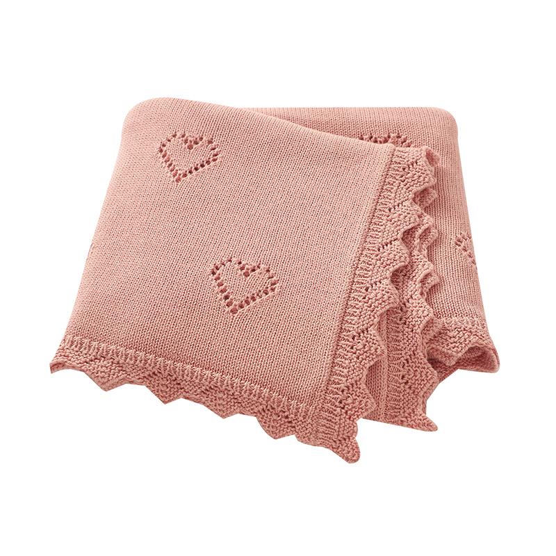 Baby Blankets Knitted 90*70cm Ultra-Soft Cotton Newborn Infant Boys Girls Comforter Stroller Bedding Swaddle Wrap Sleeping Stuff