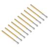 100pcs Pogo Pin Q Head Type 4 Claws Brass Stainless Steel Material Easy Replaceable 5A Rated Current PCB Testing Pins