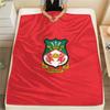 Wrexham AFC Flannel Blanket, High Quality Comfortable for All Seasons, Home Decor, Warmth and Comfort