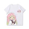 Demon Slayer Anime Charcoal Jiro My Wife Shanyi You Bean Fragrance Naihu Q Edition Cartoon Printed Men's and Women's T-shirt
