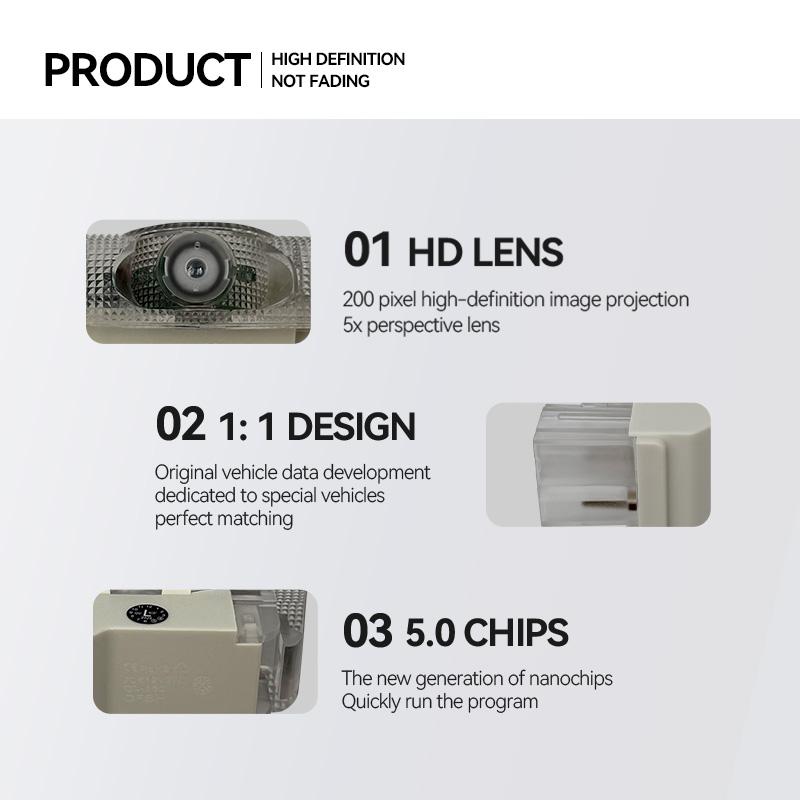 2 Stück Auto Tür Willkommenslicht für LEXUS ES LS IS IF LX RX GS GX HS NX LM LC LF RZ RC HD LED Lampe Nachrüstung Laser Dekor Projektor