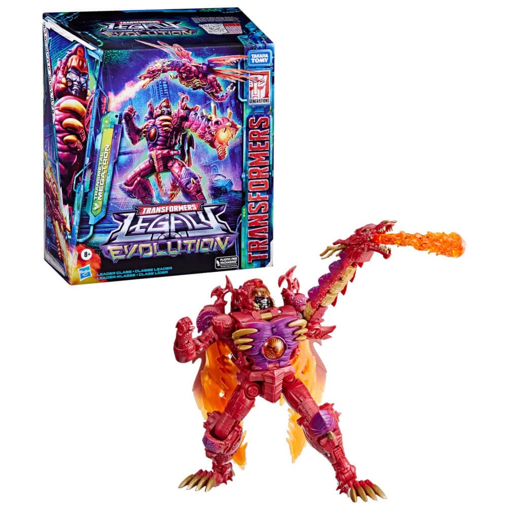 Transformers Spielzeug Legacy Evolution Leader Transmetal II Megatron Spielzeug 21,6 cm Actionfigur für Jungen und Mädchen ab 8 Jahren
