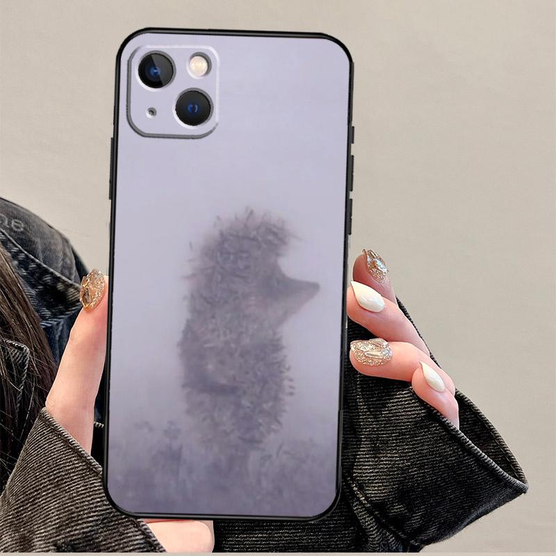 Hedgehog and Balloon Case For iPhone 12 13 Mini 11 14 Pro Max XS X XR Plus 15 16 Pro Max Cover