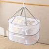 Multifunctional Portable Foldable Muti-layer Hanging Drying Net for Dry Goods Vegetable Fruit Herbs Clothing Non-toxic Polyester