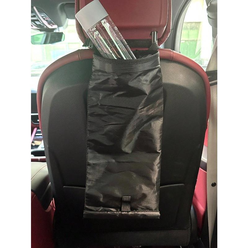 1pc Car Seat Back Trash Bin, Multi-Functional Car Hanging Garbage Can, Foldable Portable Car Storage Bag