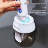 Automatic Toothpaste Squeezer & Wall-Mounted Toothbrush Holder - No Drill, Child-Friendly Storage Rack