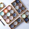 Creative Nine-square Grid Tray Hot Pot Side Dish Plate Divider Tray Bamboo Snack PlatePlatter Wooden Box Saucer Tray