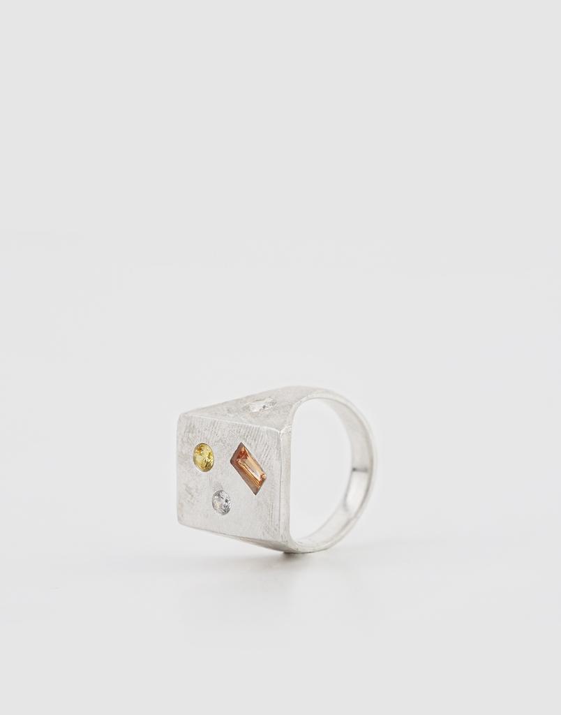 Sylk Saffron Signet Ring