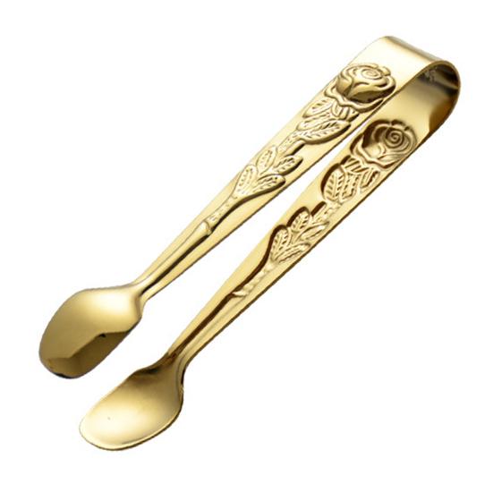 Food Clip Heat-resistant Wide Application Stainless Steel Retro Style Wear-resistant Ice Clip Kitchen