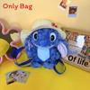 Stitch Plüschtier Tasche mit Canvas Innentasche für den täglichen Freizeitgebrauch