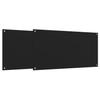 Dosserets de cuisine 2 pcs noir 80x50 cm verre trempé