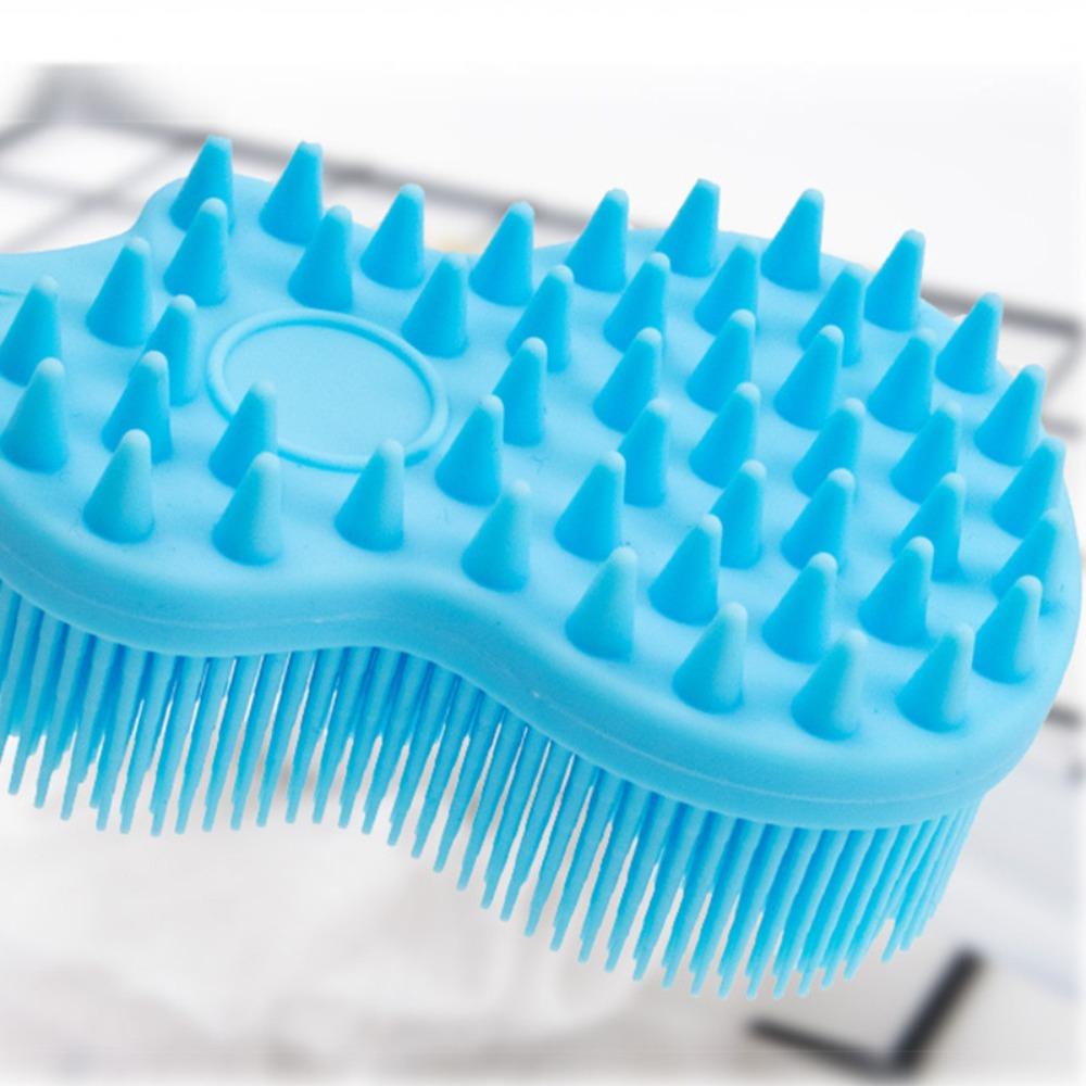 Lightweight Silicone Shower Brush Long Handle Exfoliating Brush Durable Bath Brush  Bathroom