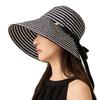 Wide Brim Fisherman Hat Striped UV Protection Hat Fashion Wide-Brimmed Hat  Outdoor Sports