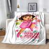 Dora Explorer Blanket Durable Comfort Suitable for Office Sofa Picnics Four Seasons Multipurpose Warmthful Decor Best Holiday Gift for Friends Family
