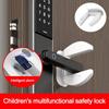 Protection Device Door Handle Lock Durable Anti-open Burglar Alarm Security Latch Baby Safety