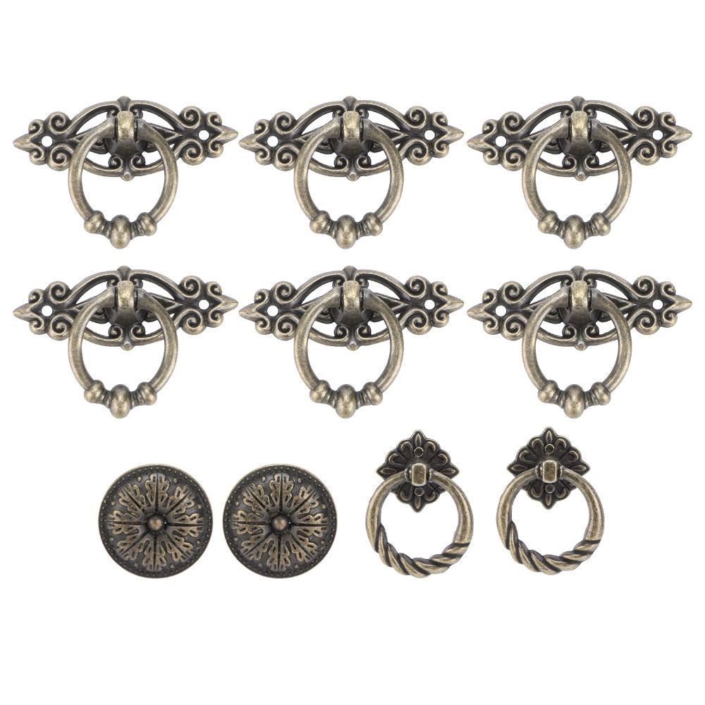 10PCS Vintage Drawer Handles Bronze Cabinet Pulls Door Handle Cabinet Handles  Cupboard