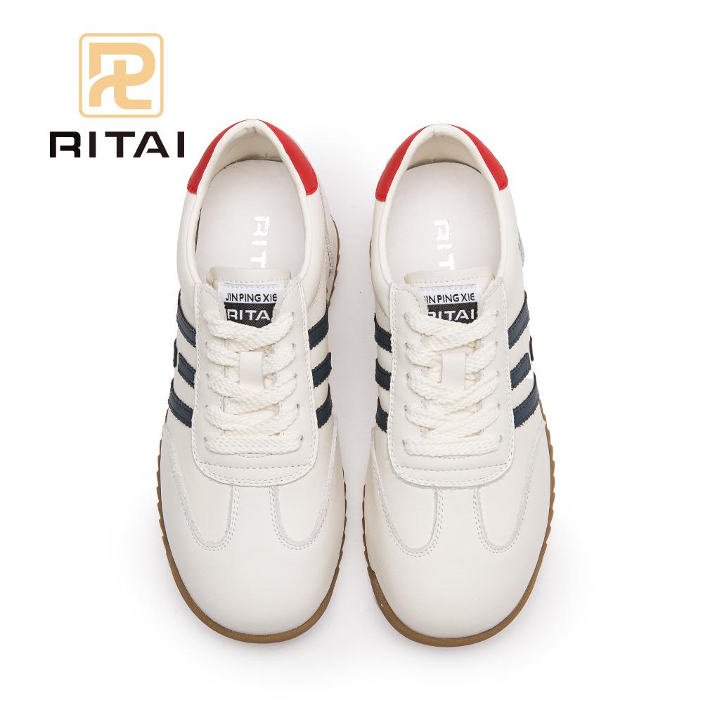 Genuine Ieather Women Sneakers Increased Height Thick Bottom Sneakers Fashion Vintage Casual Shoes