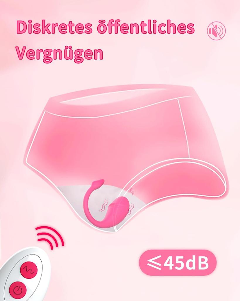 Fernsteuerbare Vibratoren, Sexspielzeug für Frauen, Sexspielzeug für Paare, Stimulierendes Sexspielzeug, Leise Vibrations-Eier, Klitoris-Stimulatoren für Frauen (Rosa)