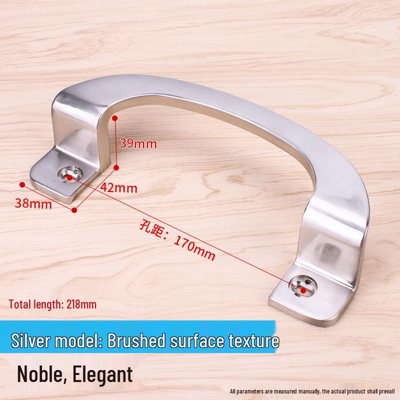 Manípulo Grande para Porta de Correr em Liga de Alumínio Dinggu - Montagem Superficial, Design Push-Pull