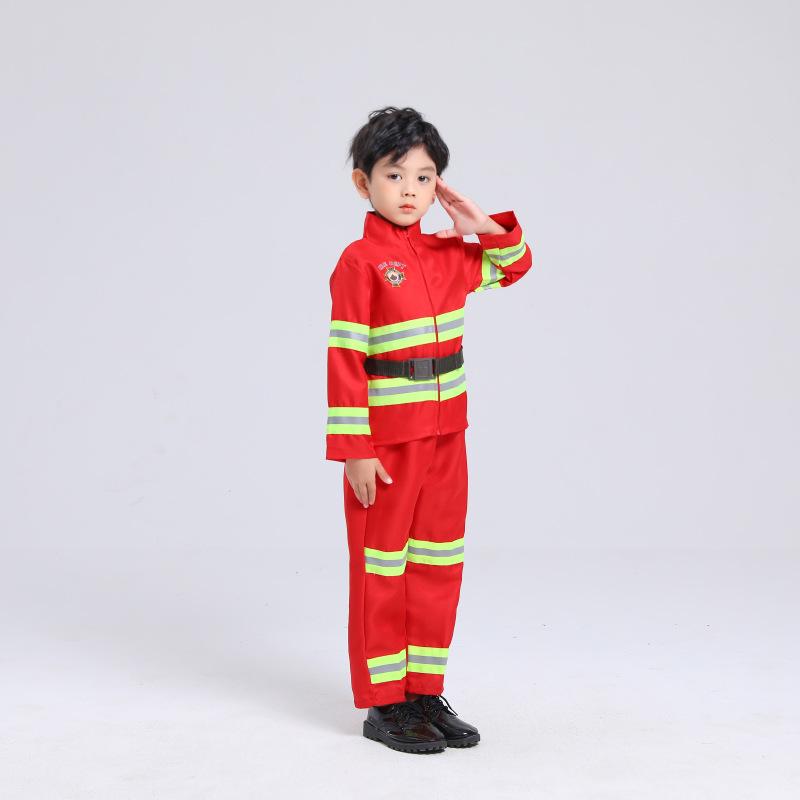 

Firefighter Camouflage Costume Set for Kids - Role-Playing and Fashion Show Outfit 140 cm