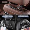 2Pcs Car Hooks for Headrest, Car Seat Back Storage Hook for Headrest, Leather Headrest Hooks for Purses and Bags Car Hooks Purse