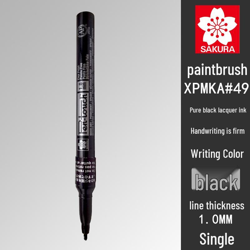 Japan Sakura Gold & White Oil-Based Paint Pen Set for Black Card Art & Drawing