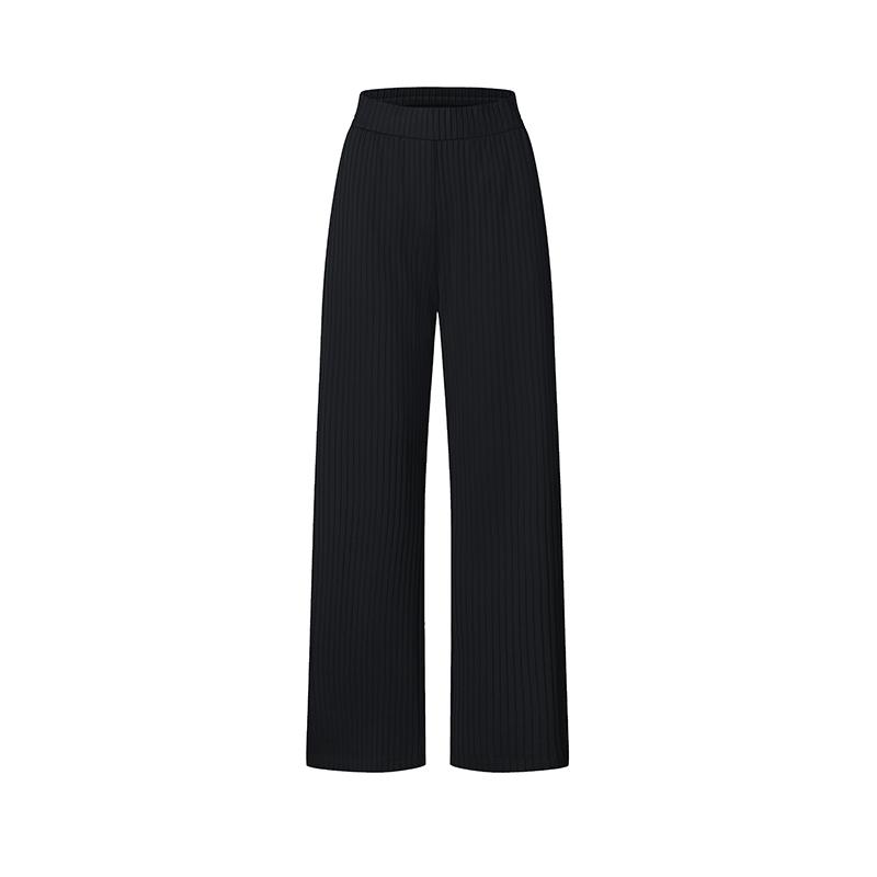 New FILA Knitted Sweatpants Women's Pitch Black A11W521619F-BK