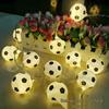 World Cup Football Theme LED String Lights - Indoor Party & Festival Decor - Baby's Breath Colorful Design