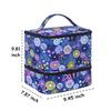Multi-function Nail Polish Storage Bag Removable Inner Pouch Nail Polish Organizer Case Holds 30 Bottles and Nail Lamp