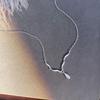 Elegant Irregular Water Drop Necklace - Women's Luxury Summer Accessory, 2024 Style Clavicle Chain