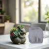 Flexible Silicone Mould Accessory for Creating Squirrel Planter Decoration With Resin And Plaster Daily Use