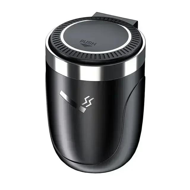 1PCS Portable Car Ashtray Holder With LED Light Detachable Car Cigarette Ashtray Cup With Lid Car Interior Accessories