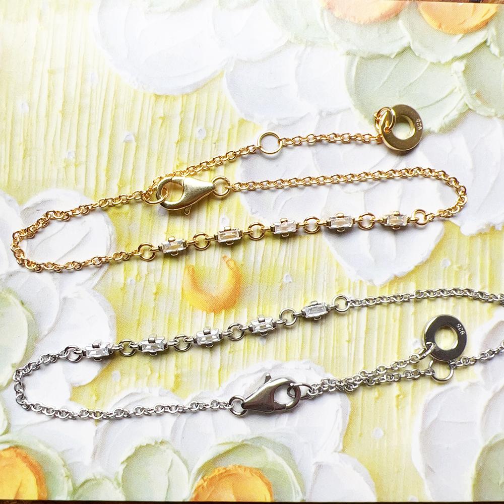 Bracelet Modern Touch New Link Chain 925 Sterling Silver Classic Happiness Jewelry Gift For Women