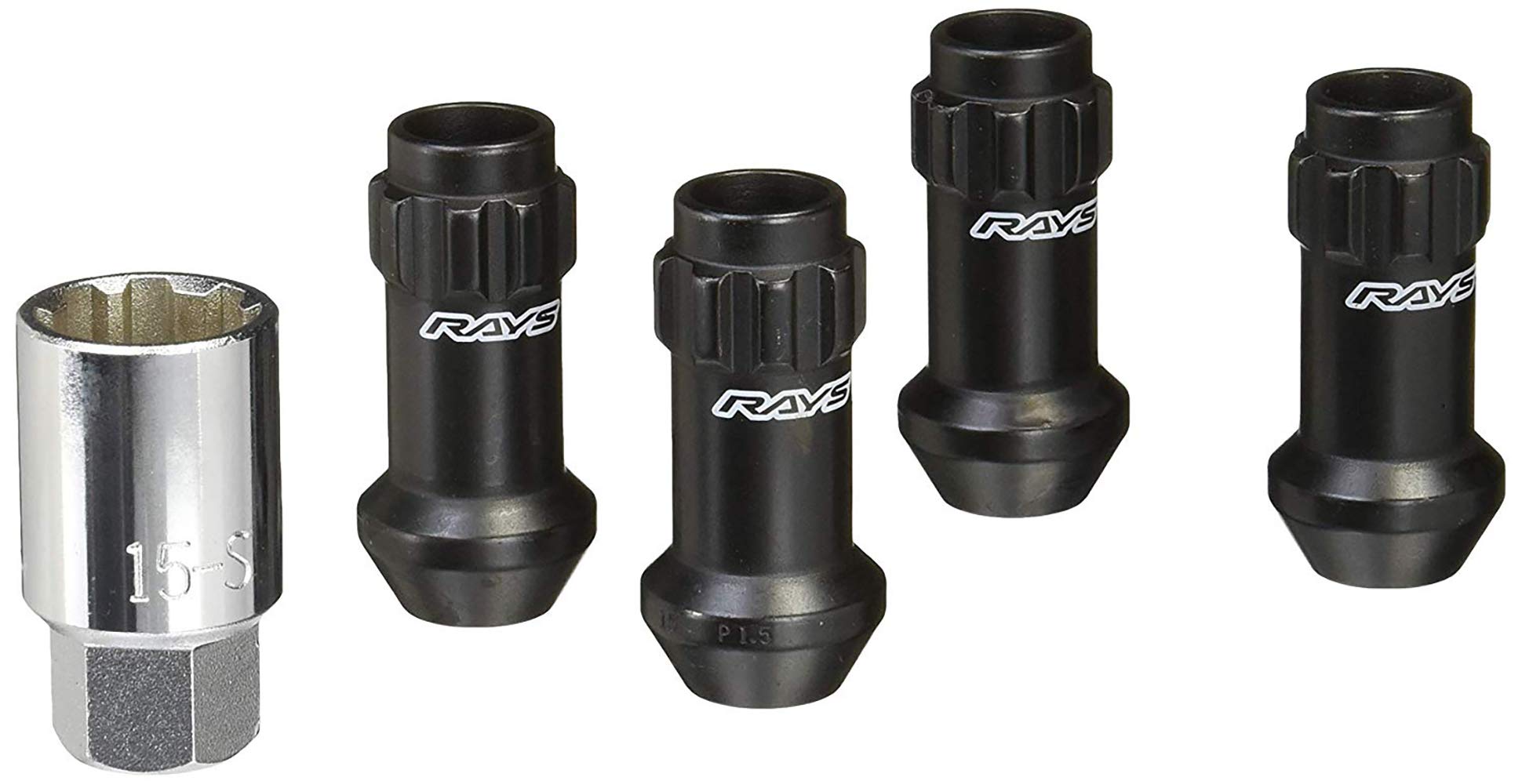 

RAYS 17HEX Racing Lock M12 x 48мм 74130000250BK Комплект, 1.5, Черный, (Длинный Тип), чёрный