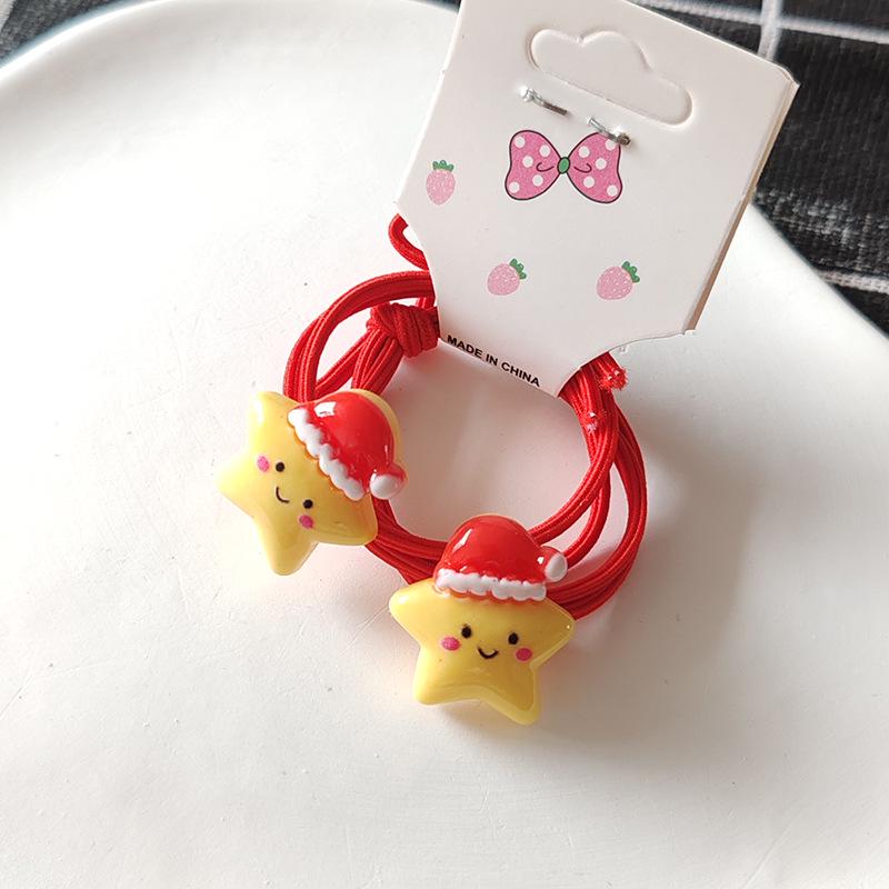 2024 Christmas Kids' Hair Accessories: Santa, Snowman, Reindeer Tree Hair Ties & Scrunchies