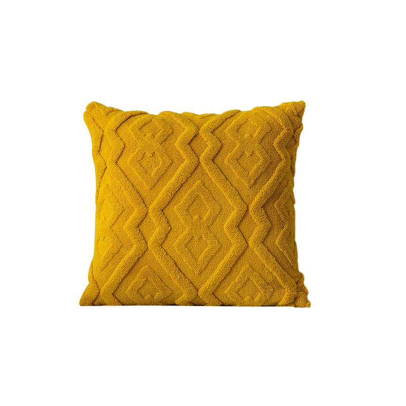 New Sofa Pillow Shu Cotton Velvet Rice Pattern Living Room Sofa Decorative Waist Pillow Case Home Pillow Case