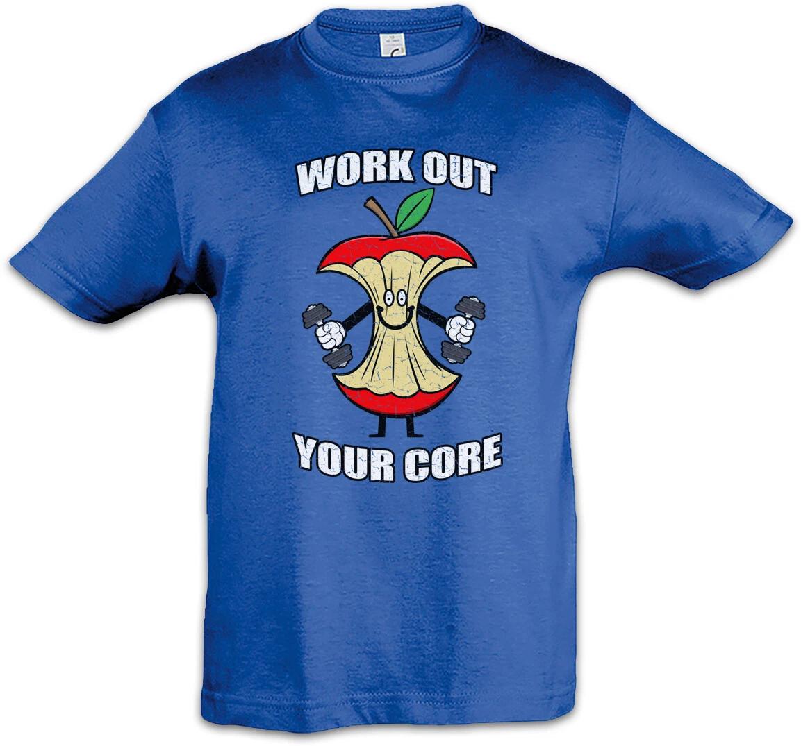 

Work Out Your Core Kids Boys T-Shirt Worker Pump Gym Pumps- 100