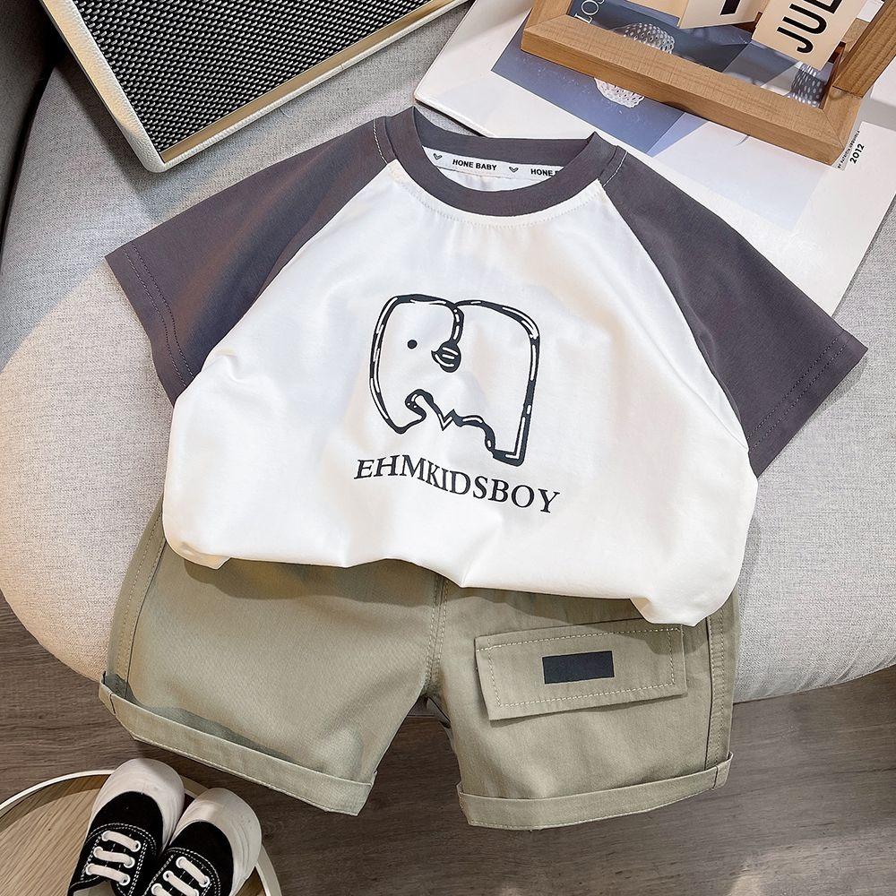 

Мужская детская одежда летняя мода повседневная летняя крутая корейская спортивная детская одежда трендовый костюм 90