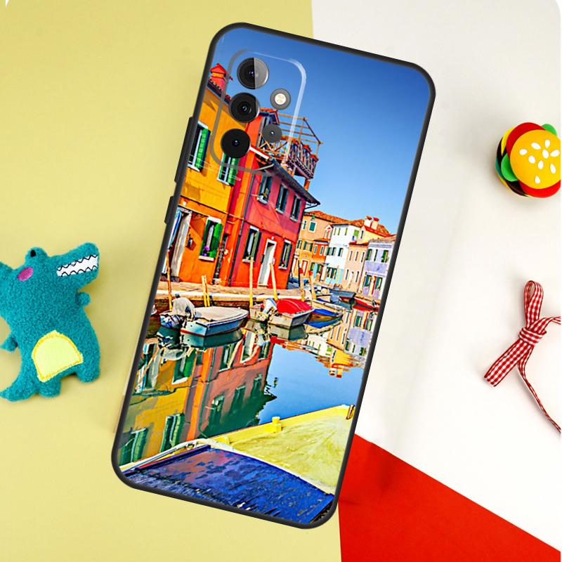 

Travel italy Street Venice For Samsung Galaxy A22 A32 A52 A54 A34 A14 A55 A35 A15 A53 A33 A13 A05 A06 A16 Phone Case Samsung A71 4G