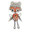 Handmade Punk Robot Pendant Zinc Alloy Black Nickel Pin Love Hammer Shovel Axe Microphone Badminton Racket Keychain Necklace