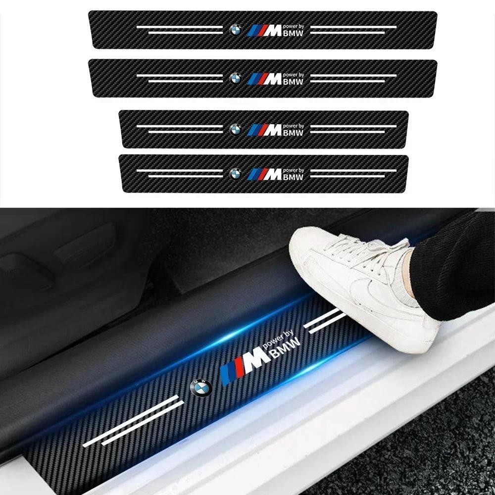 Gorący 2025 Nowy Skórzany Naklejka Ochronna Przeciw zarysowaniom na Progi Samochodowe dla Bmw Performance E46 E90 E60 F10 F30 E39 E36 F20 E87 G30 E9