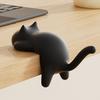 4Pcs Desk Edge Cat Cat Shape Hangers No-Drill Adhesive Table Edge Hooks Cute Backpack Hook Holds
