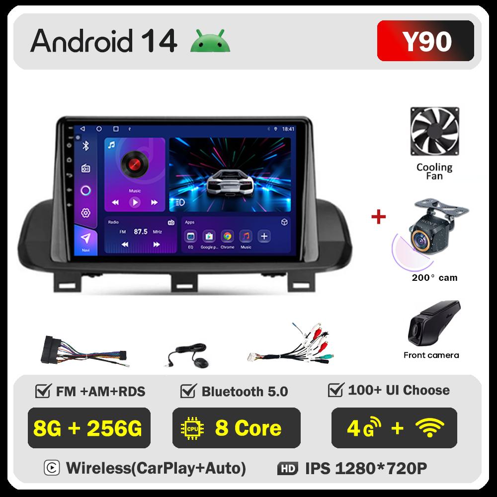 Car Radio Touch Screen Car Stereo 2din For Nissan X-Trail T33 2021 Rogue 3 lll Carplay Android auto DSP Wifi/ 5G Wifi RDS 4G