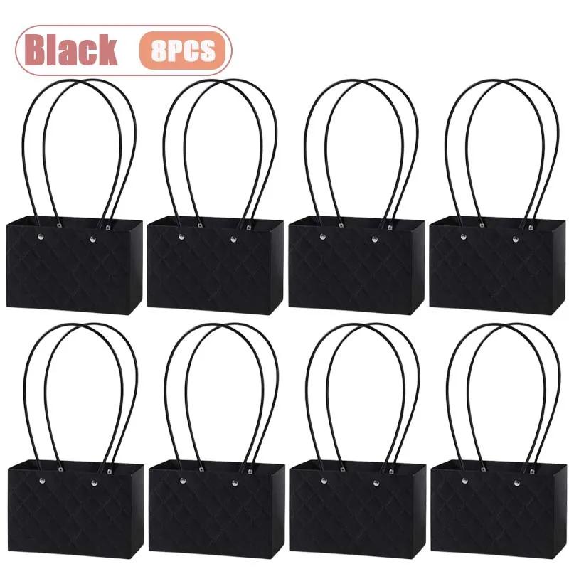 1-10PCS Reusable Waterproof Flower Gift Tote Bag Portable Floral Packaging Bag for Wedding Birthday Party Bouquet ArrangementUse