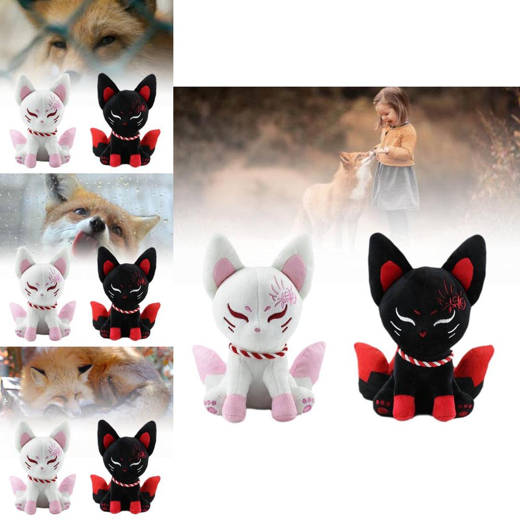 Adorable Plush Fox Toy Cute Cartoon Animal Stuffed Doll With Soft Pp Cotton Filling