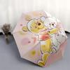 Winnie the Pooh, Tigger Automatic Opening and Closing Umbrella - 8 Ribs Portable Folding Umbrella with Plastic Handle, Suitable for Leisure