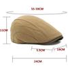 HT4738 Mens Berets Women Solid Plain Artist Painter Beret Hat Casual Adjustable Ivy Flat Cap Male Female Cotton Linen Beret Cap