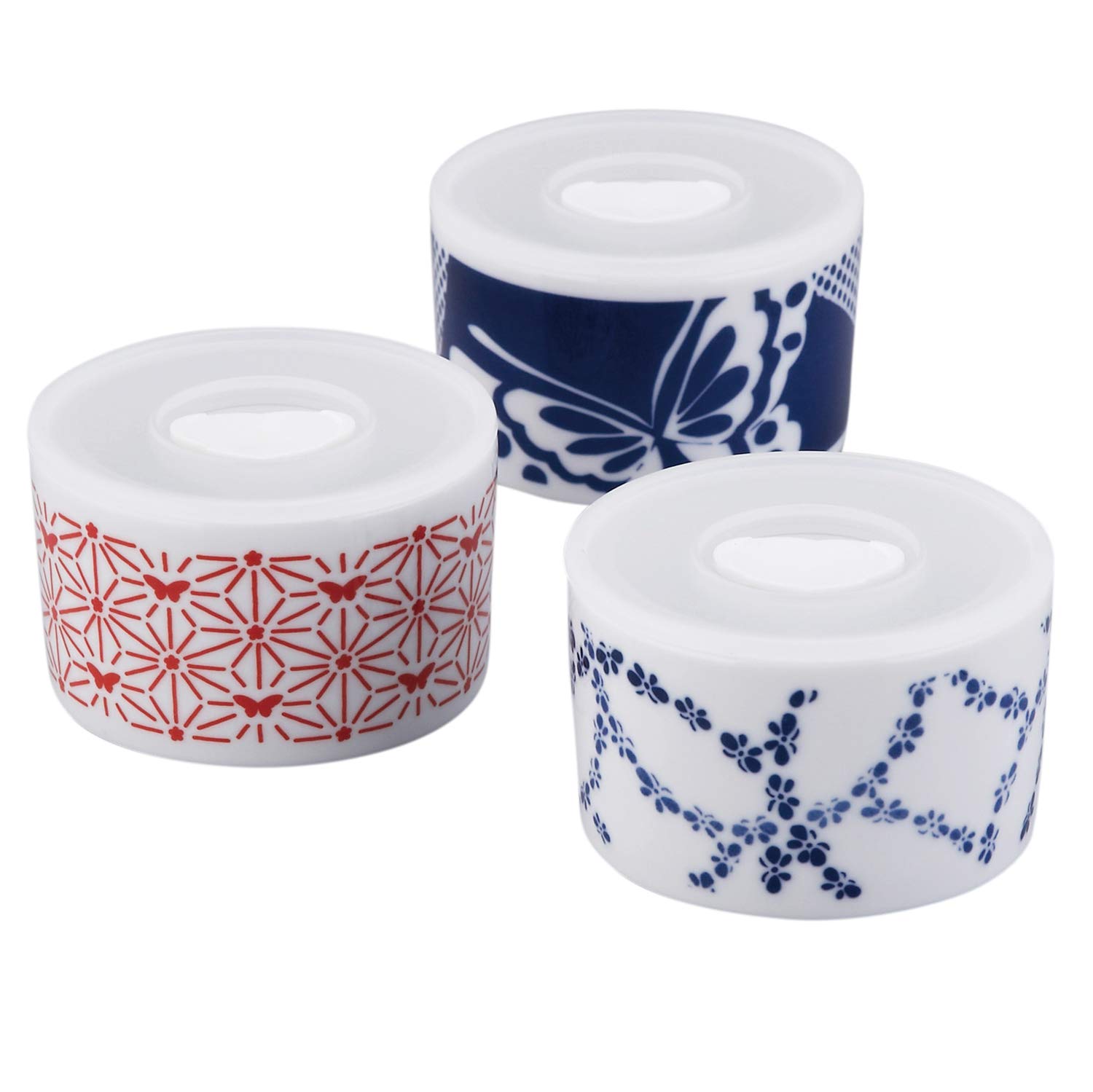 

Hanae Mori Small Pattern Canister Set (3-Piece Set) MC1300-82-S3